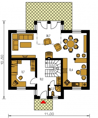 Floor plan of ground floor - PREMIER 178